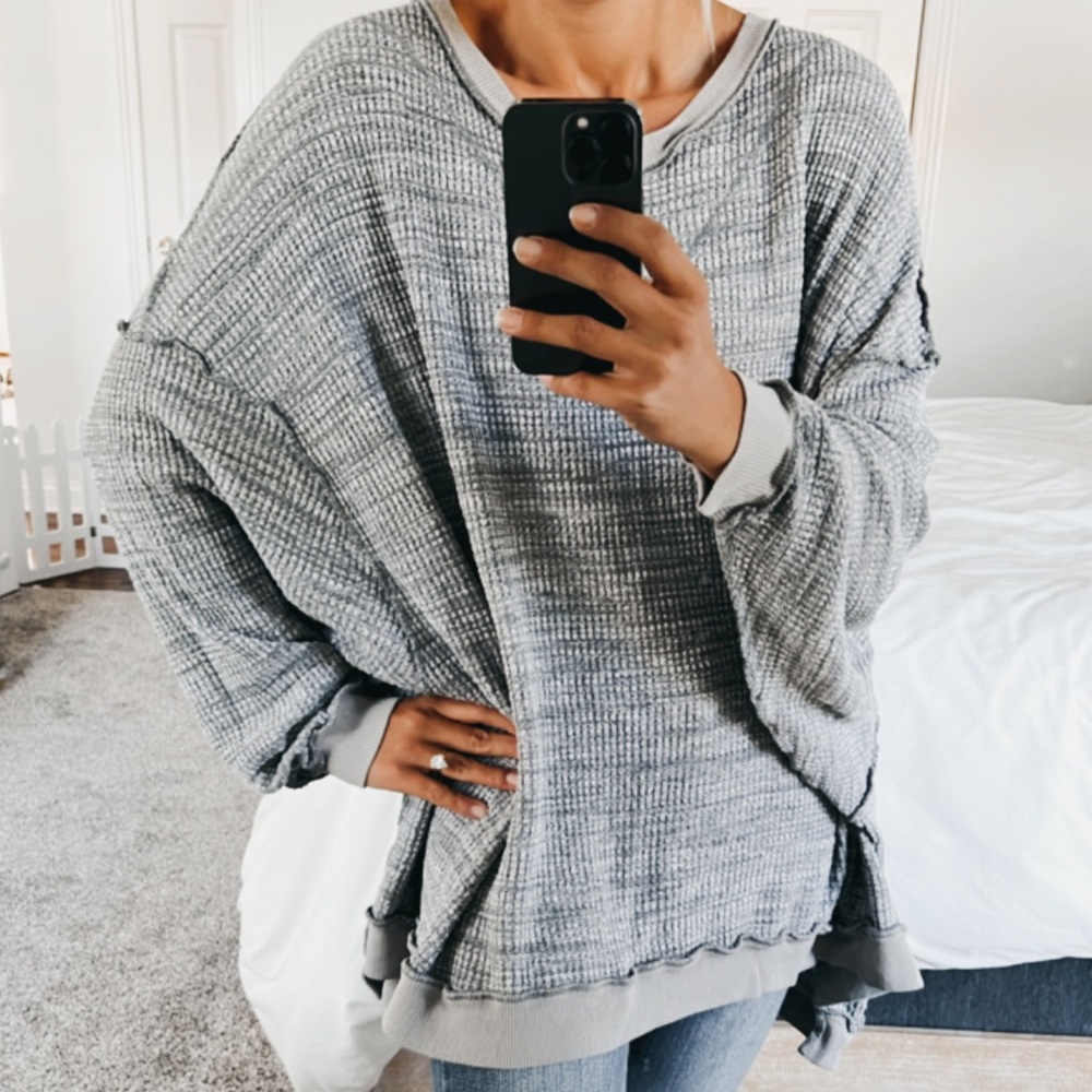 Free People We The Free So Fresh Waffle Top